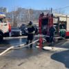 Пожарные проливают водой павильон после ликвидации открытого горения — newsvl.ru