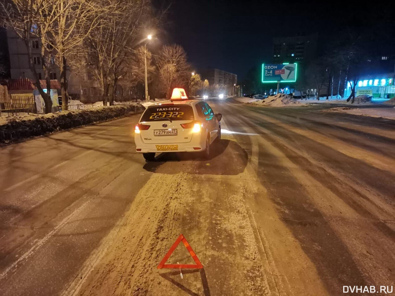 Пешехода отправил в реанимацию водитель такси на улице Суворова (ФОТО) —  Новости Хабаровска