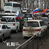 Колонна из примерно 30 авто выехала от «Зари» на Русский остров в поддержку спецоперации в Украине (ФОТО)