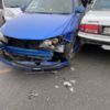 У Impreza частично отвалился передний бампер, повредилось крыло спереди, разбилась левая фара   — newsvl.ru