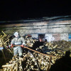 В Лесозаводске пожар охватил 1500 квадратных метров цеха по производству евродров