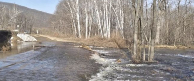 Сели 2. Вода на разлив. Разлив реки весной. Река Смеринка Приморский. Наводнение в Приморском крае 2022.