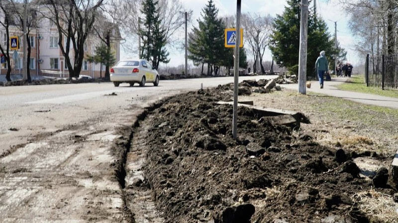 Ремонт дорог на улице Димитрова начался в Биробиджане (ФОТО)