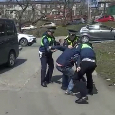 Во Владивостоке нетрезвый водитель попытался убежать от полиции и устроить драку