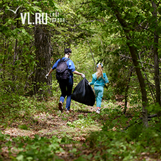 Более 50 мешков мусора собрали жители Владивостока в лесу Ботанического сада 