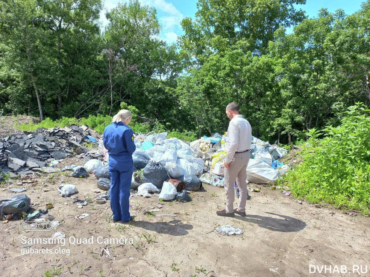 Свалку в районе Базы КАФ обнаружили общественные инспекторы (ФОТО) —  Новости Хабаровска