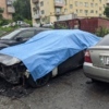 Сгоревшие в районе Сахалинской, 36 и 38 автомобили — newsvl.ru