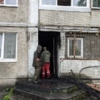 Вход в горевший опорный пункт полиции на Сахалинской, 56 — newsvl.ru