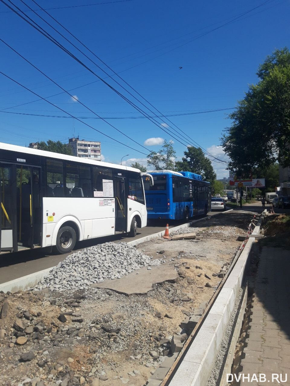 Автобусную остановку потеряли хабаровчане из-за ремонта Тихоокеанской  (ФОТО) — Новости Хабаровска