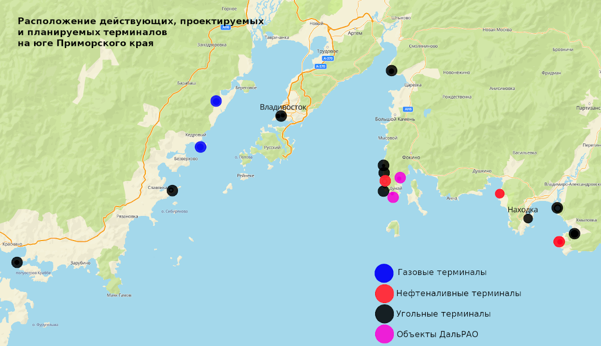 Южно морской приморский карта