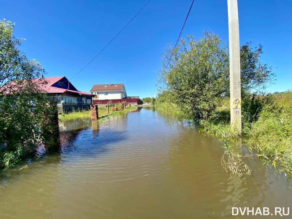 Наводнение все ближе: Корсаково-2 начало уходить под воду — Новости  Хабаровска