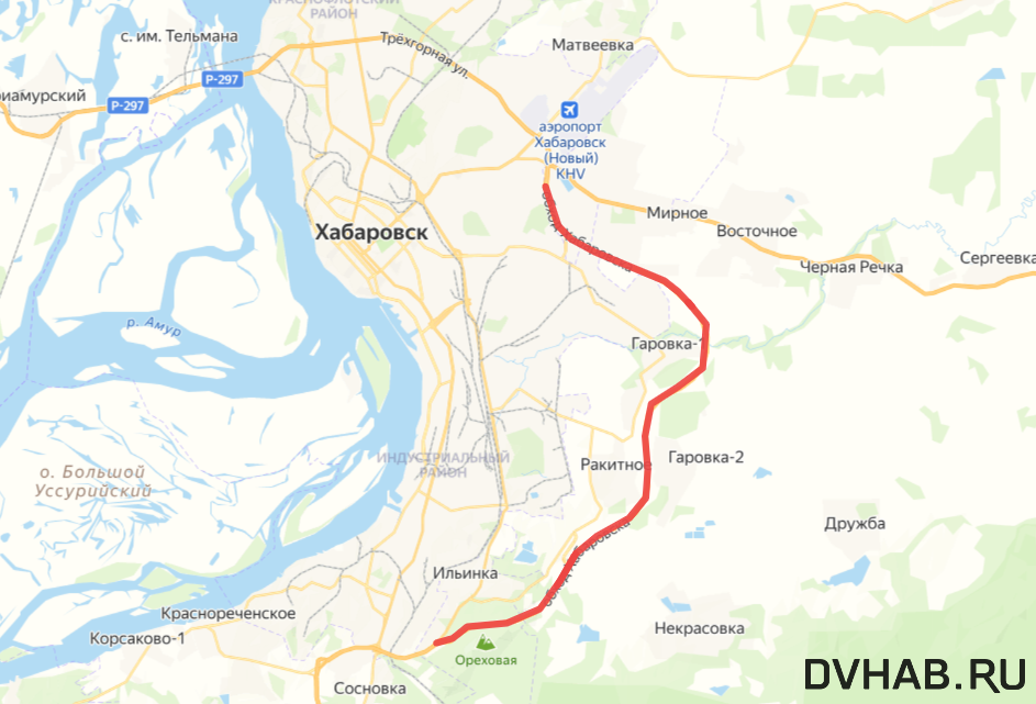Платная дорога хабаровск карта