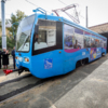 Трамвай украсили в честь праздника — newsvl.ru