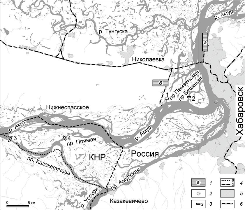 Карта реки тунгуска