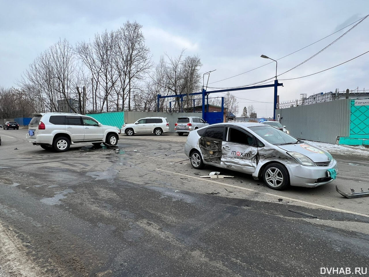 Машину со студентами протаранила автомобилистка в поселке Горького (ФОТО) —  Новости Хабаровска