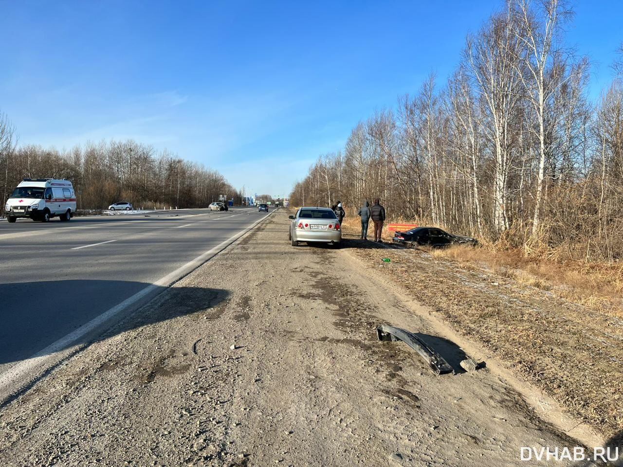 Toyota Camry столкнулась с Honda Prelude на Комсомольском шоссе (ФОТО) —  Новости Хабаровска