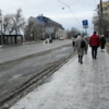 Обработанная улица Светланская и скользкий тротуар — newsvl.ru