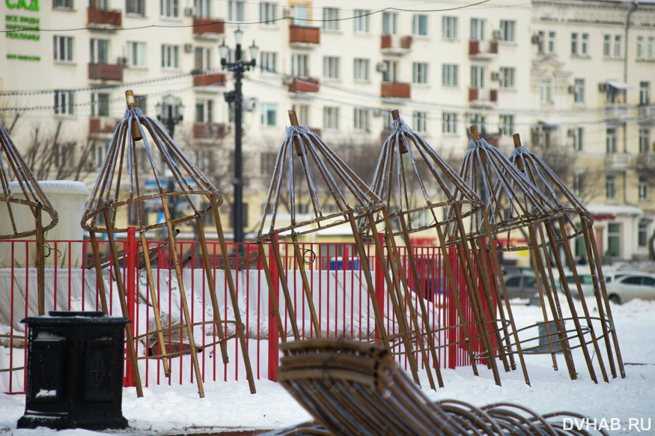 площадь ленина зимой в хабаровске