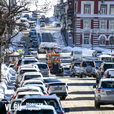 Аномально холодная неделя во Владивостоке началась почти без пробок