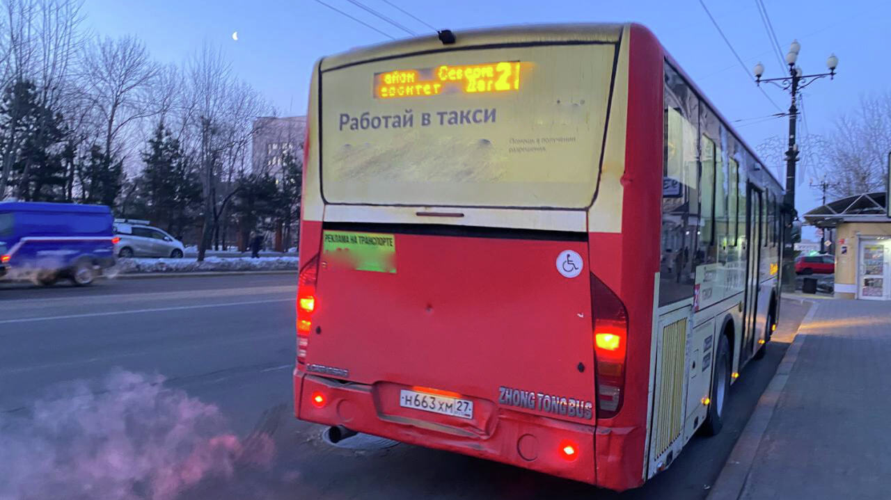 В автобусе с открытой дверью катал хабаровчан извозчик (ВИДЕО) — Новости  Хабаровска