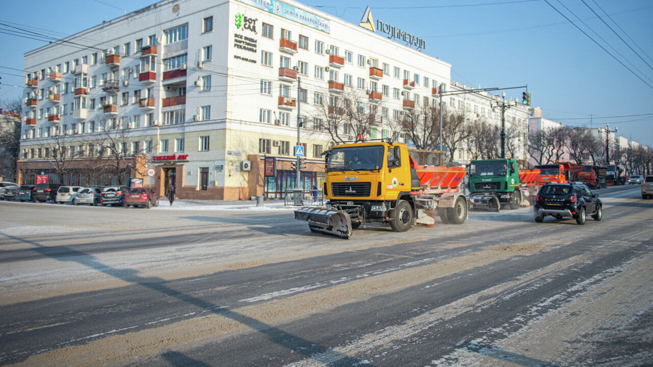 Дороги Хабаровска очистят от песка в апреле — Новости Хабаровска