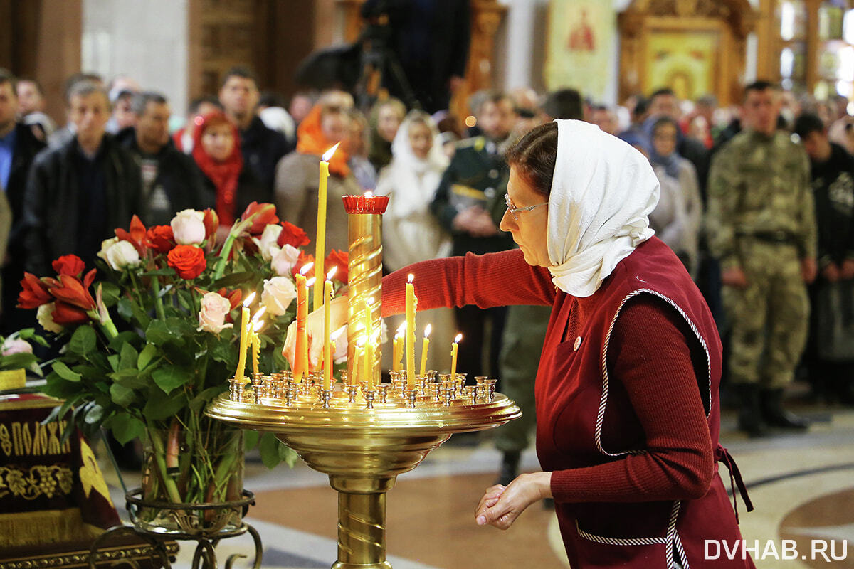 Абакан Пасха в Преображенском соборе