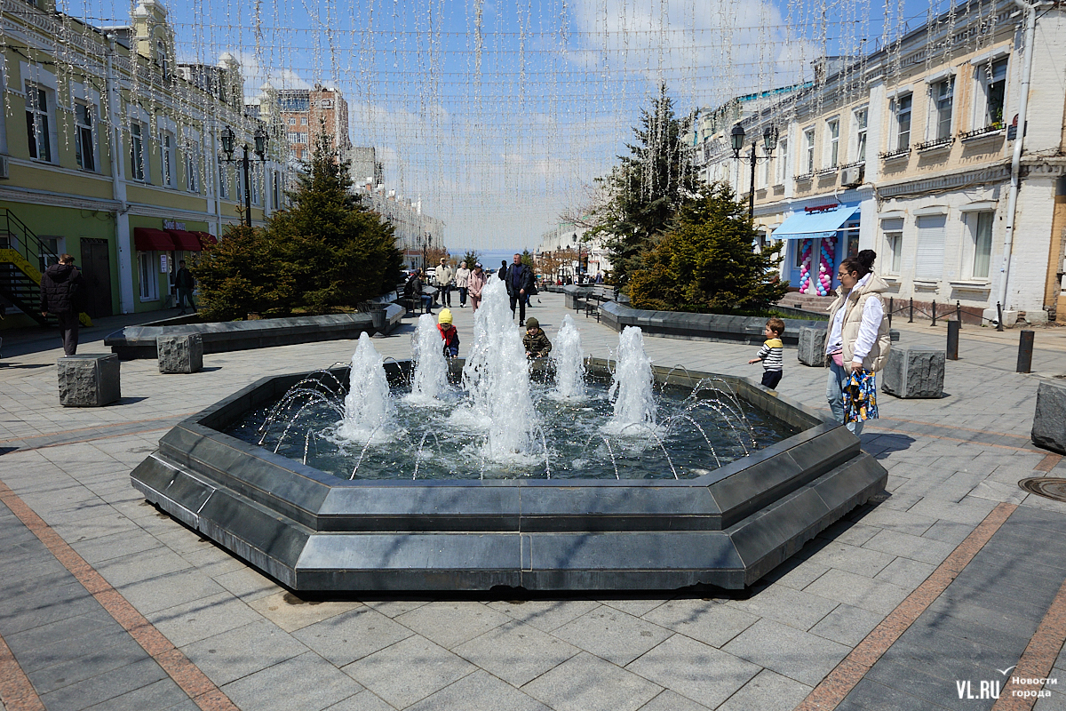 Во Владивостоке запустили фонтаны (ФОТО) – Новости Владивостока на VL.ru