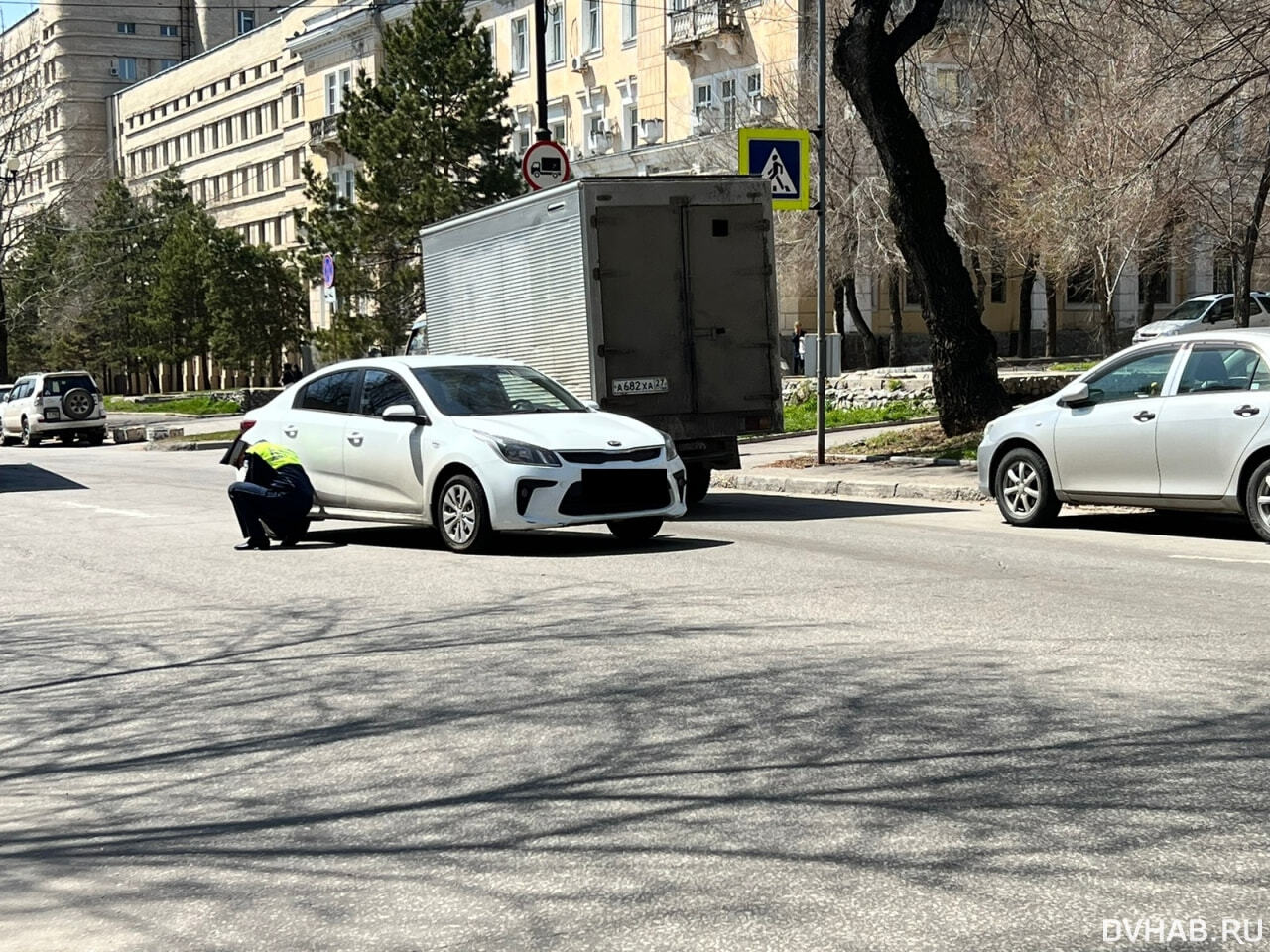 Десятилетнюю девочку сбила Kia Rio на Серышева (ФОТО) — Новости Хабаровска