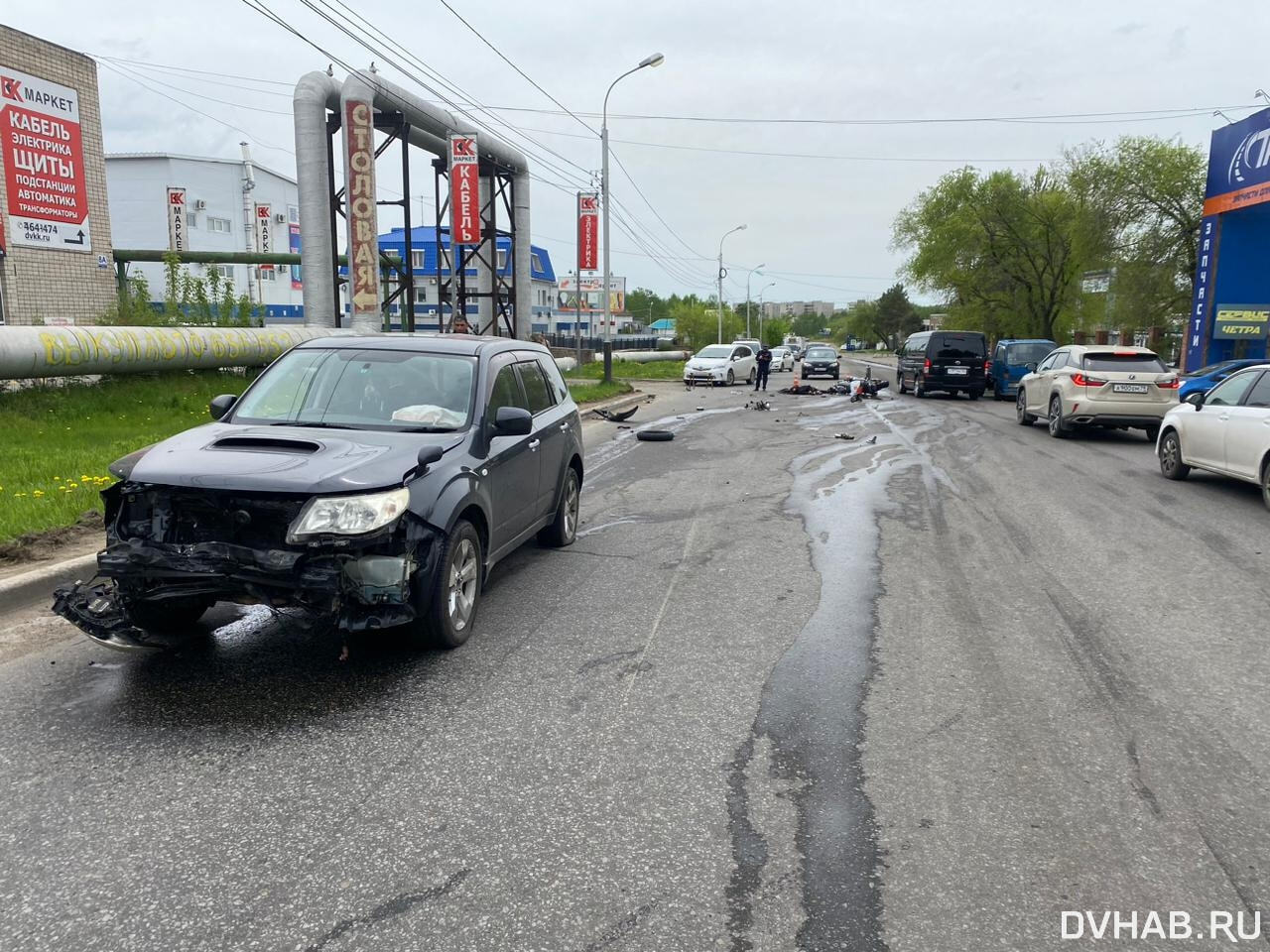 Мотоциклист погиб в ДТП на Промышленной (ФОТО; ОБНОВЛЕНИЕ) — Новости  Хабаровска