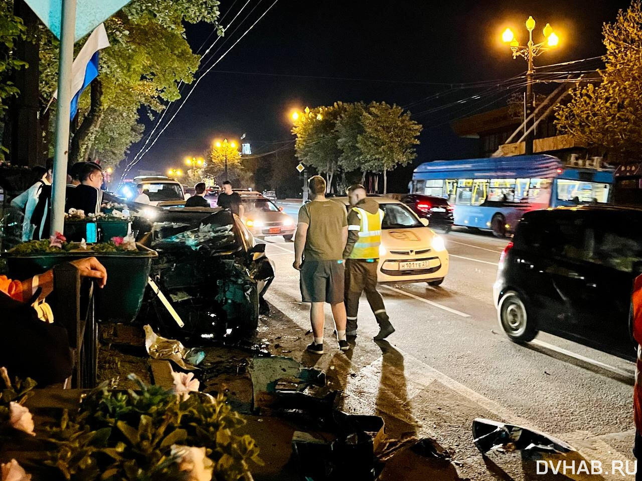 чп хабаровск. чп хабаровск. хабаровская авария вчера. место происшествия хабаровск.