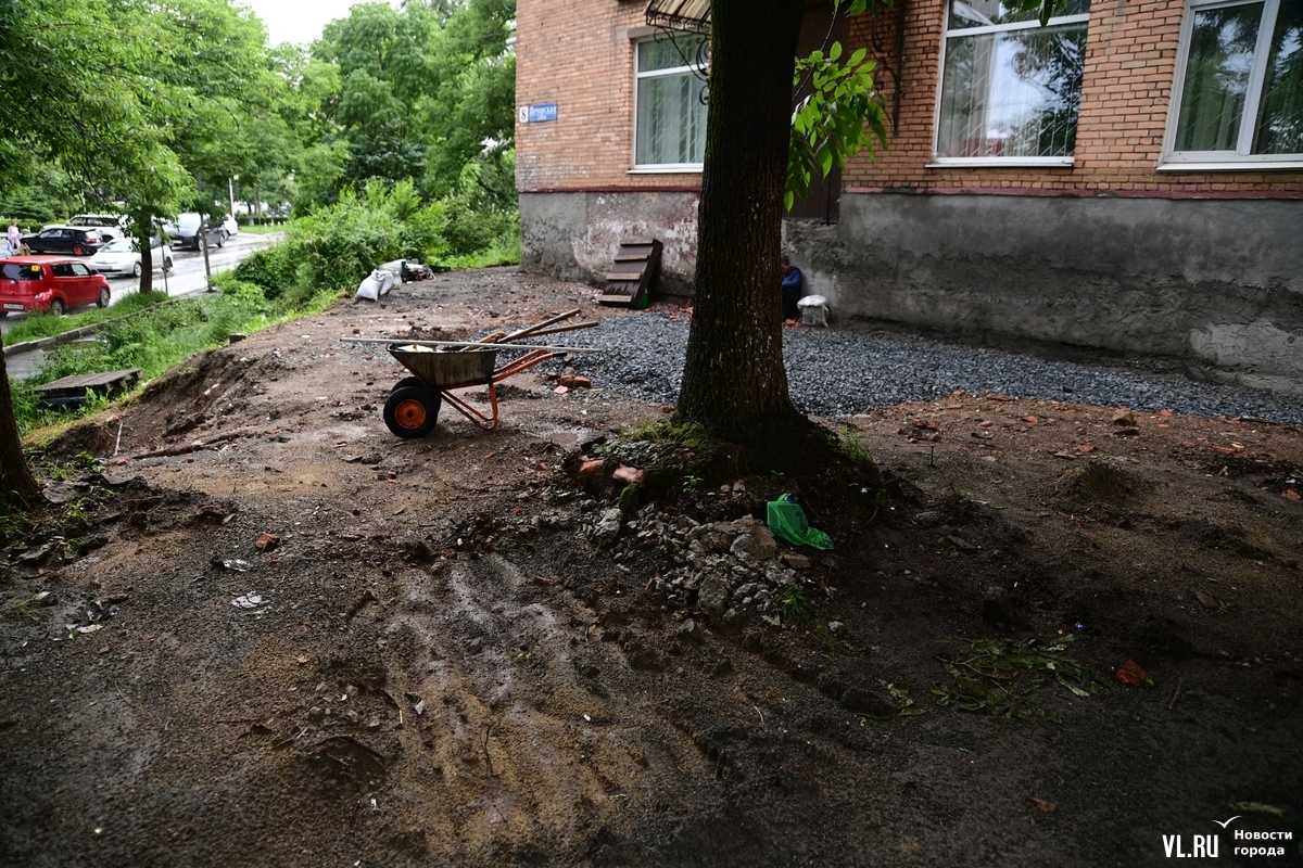 Из-за благоустройства главный вход Первореченского ЗАГСа превратился в  стройплощадку, а молодожёны выбирают для регистрации другие отделы –  Новости Владивостока на VL.ru