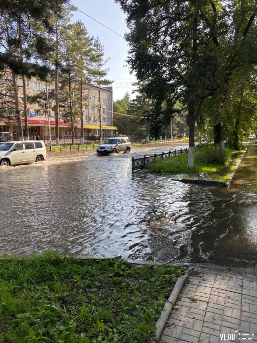 В Дальнереченске прибывает вода – затопило центр города, детсады, дороги,  парки (ФОТО; ВИДЕО) – Новости Владивостока на VL.ru