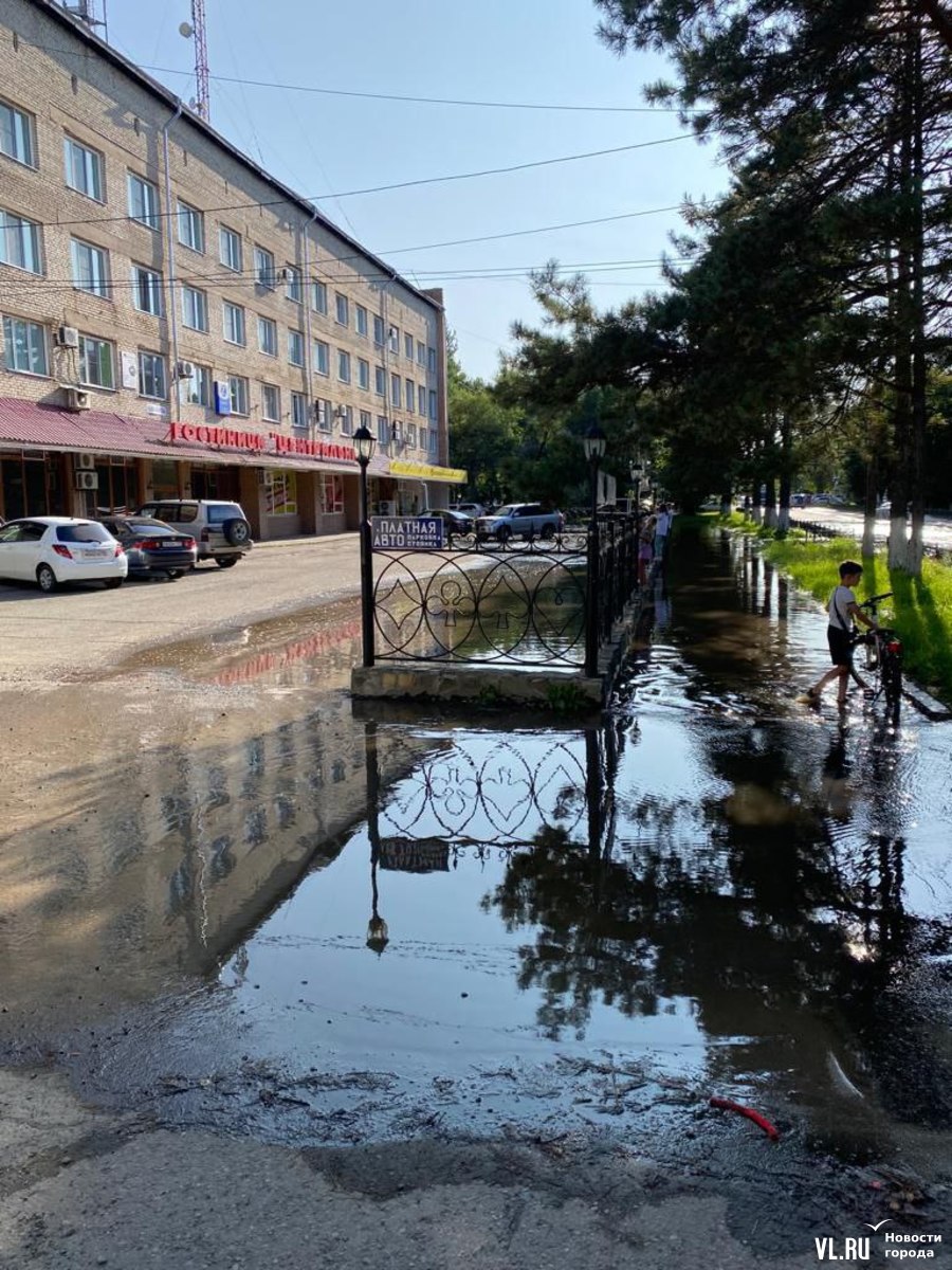 В Дальнереченске прибывает вода – затопило центр города, детсады, дороги,  парки (ФОТО; ВИДЕО) – Новости Владивостока на VL.ru