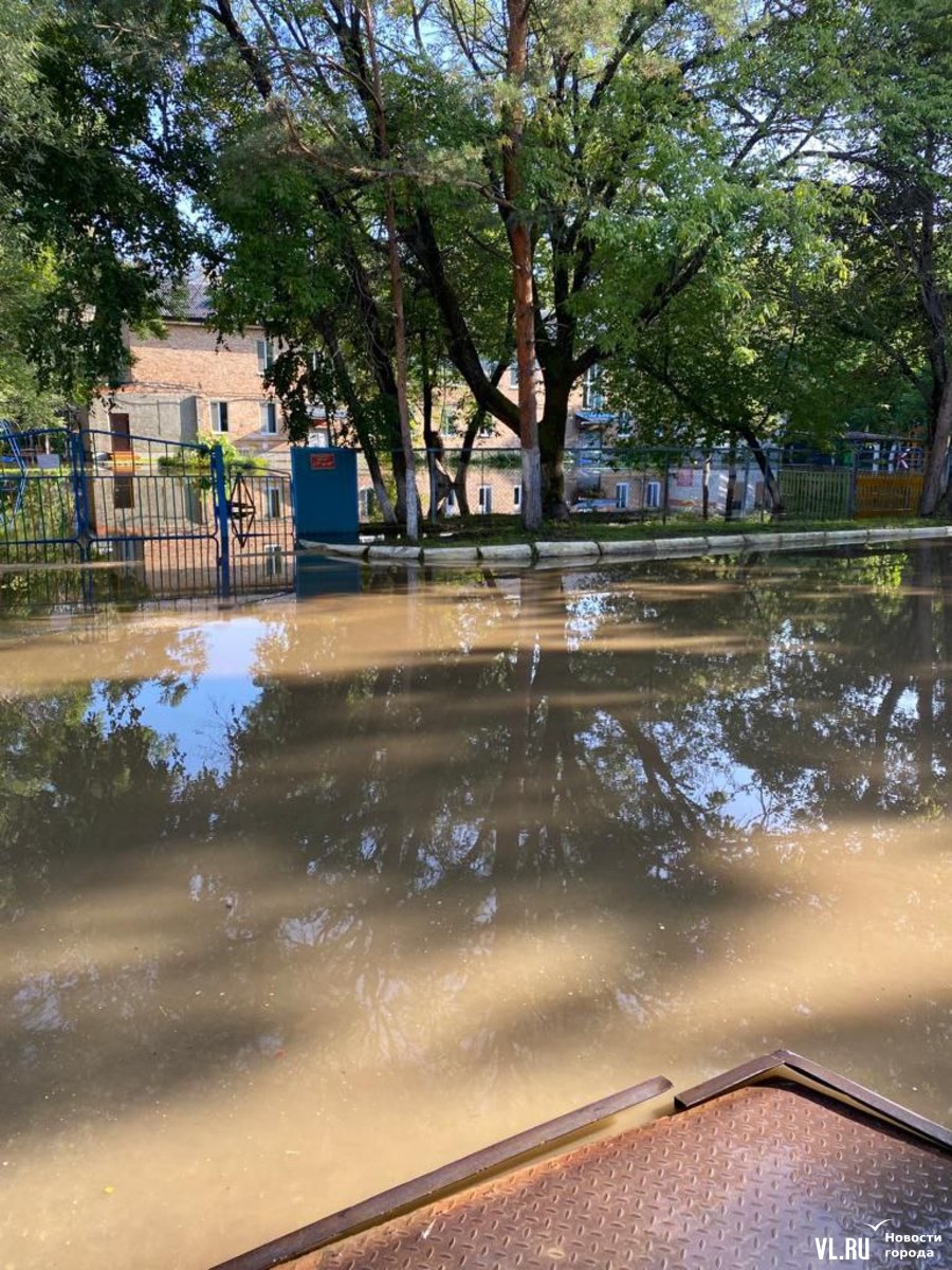 В Дальнереченске прибывает вода – затопило центр города, детсады, дороги,  парки (ФОТО; ВИДЕО) – Новости Владивостока на VL.ru