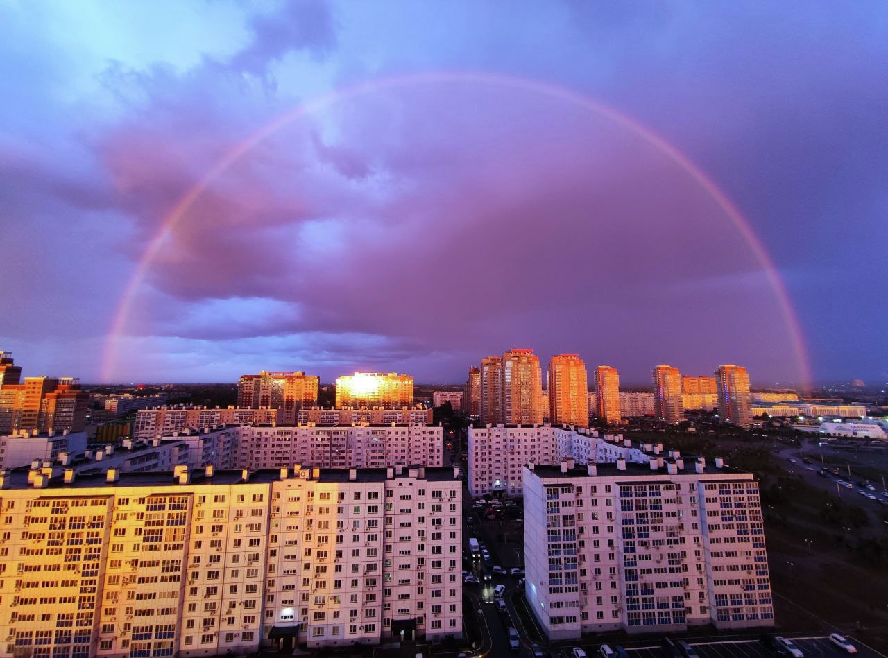 Красный закат и двойную радугу запечатлели хабаровчане (ФОТО) — Новости  Хабаровска