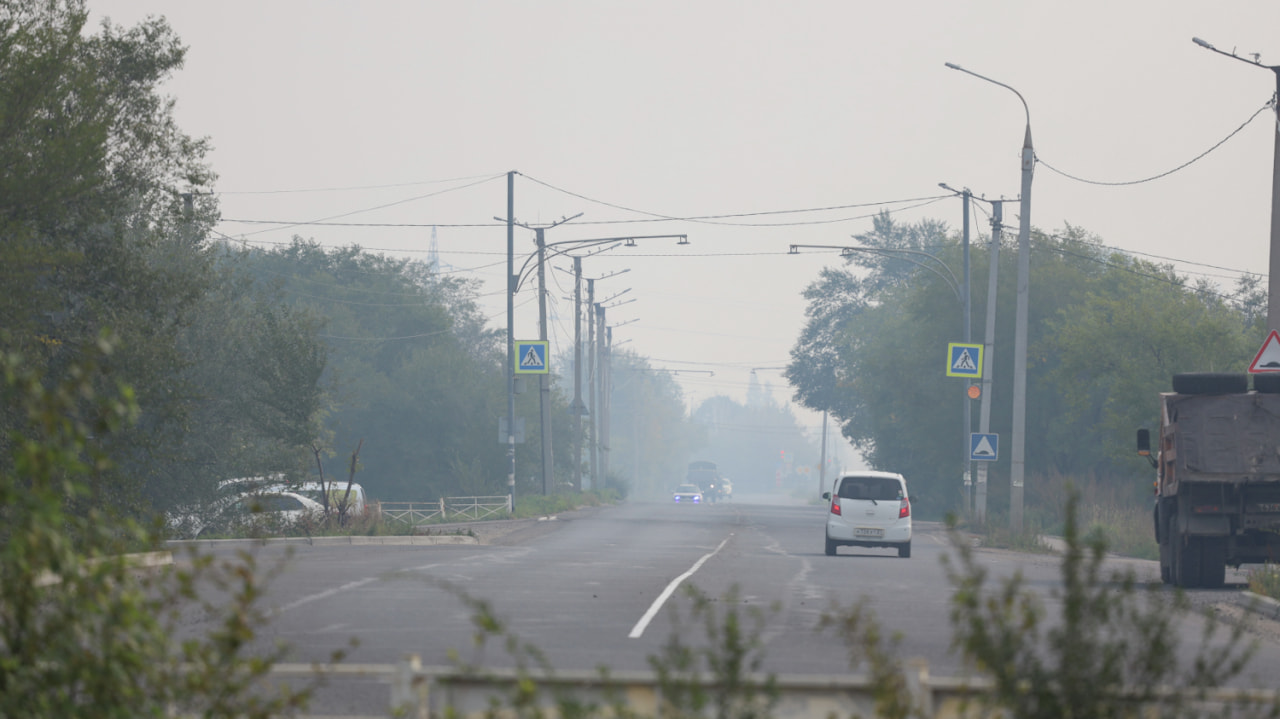 Комсомольск заволокло дымом из-за лесных пожаров (ФОТО) — Новости Хабаровска