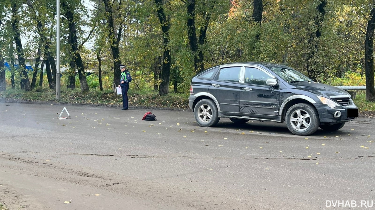 Пешехода в наушниках сбил SsangYong при обгоне грузовика (ФОТО) — Новости  Хабаровска