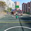 На площадке есть ворота для футбола и кольца для баскетбола — newsvl.ru