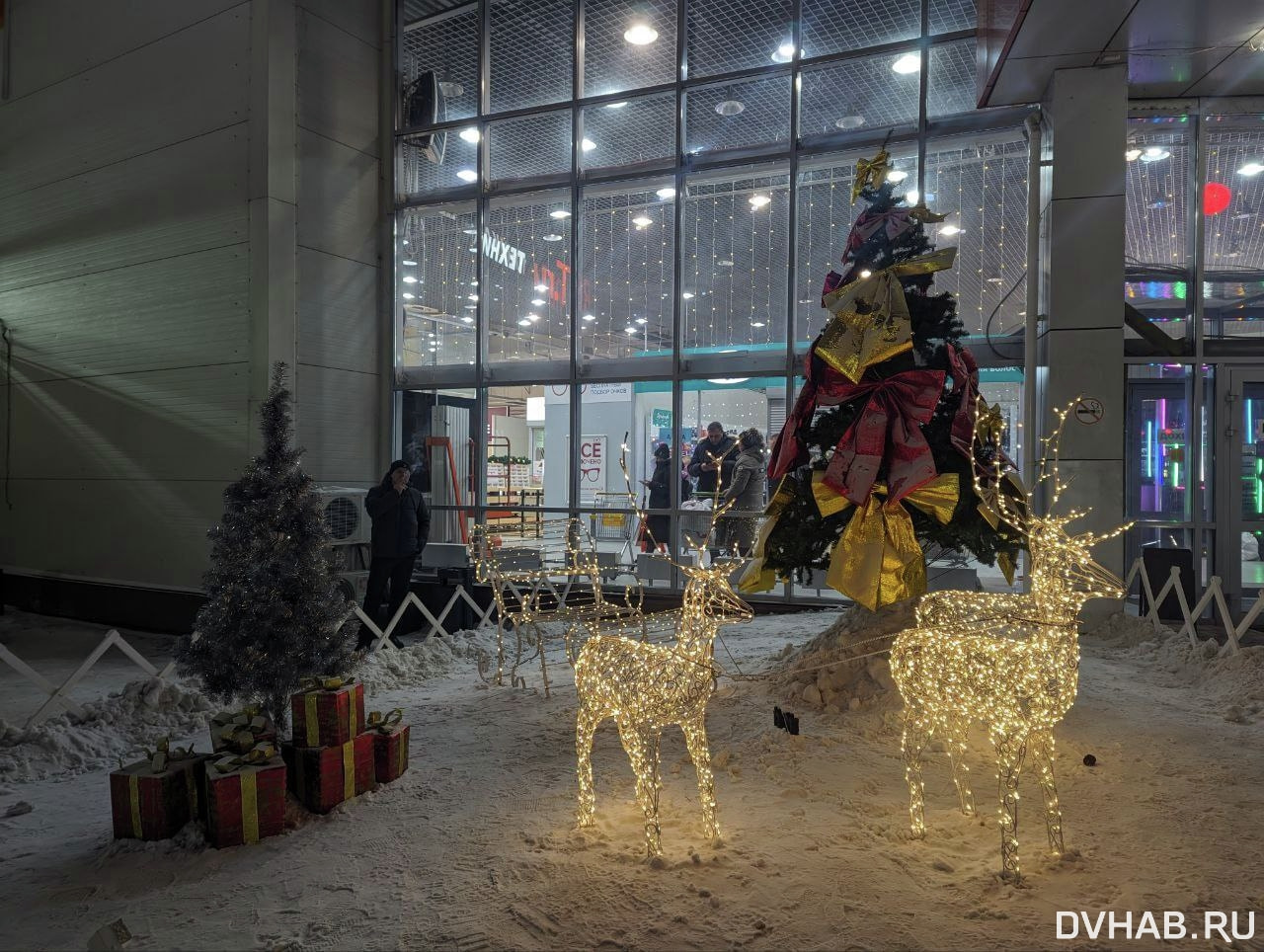 Украшенный к Новому году Комсомольск запечатлел DVHAB.ru (ФОТО) — Новости  Хабаровска