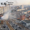 На Эгершельде загорелся автосервис в районе ЖК «Алые паруса»