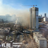 Очередной пожар на стройке во Владивостоке произошёл на Харьковской