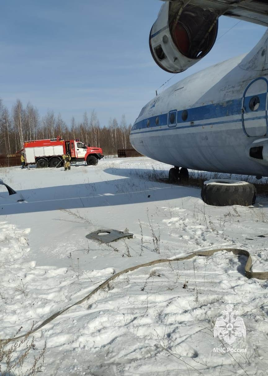 Пожар в самолете потушили огнеборцы в рамках учений (ФОТО) — Новости  Хабаровска