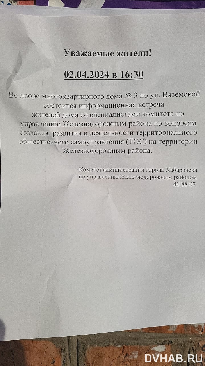 Частичное благоустройство - что можно и нельзя делать участникам ТОС  (ПЕРЕКЛИЧКА) — Новости Хабаровска