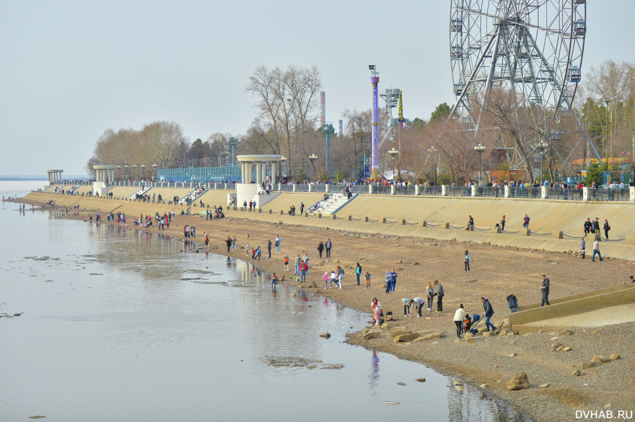 Внеплановым летом наслаждаются хабаровчане на набережной (ФОТО; ВИДЕО) —  Новости Хабаровска