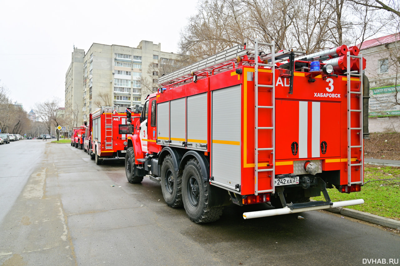 День советской пожарной охраны отметили автопробегом в Хабаровске (ФОТО) —  Новости Хабаровска