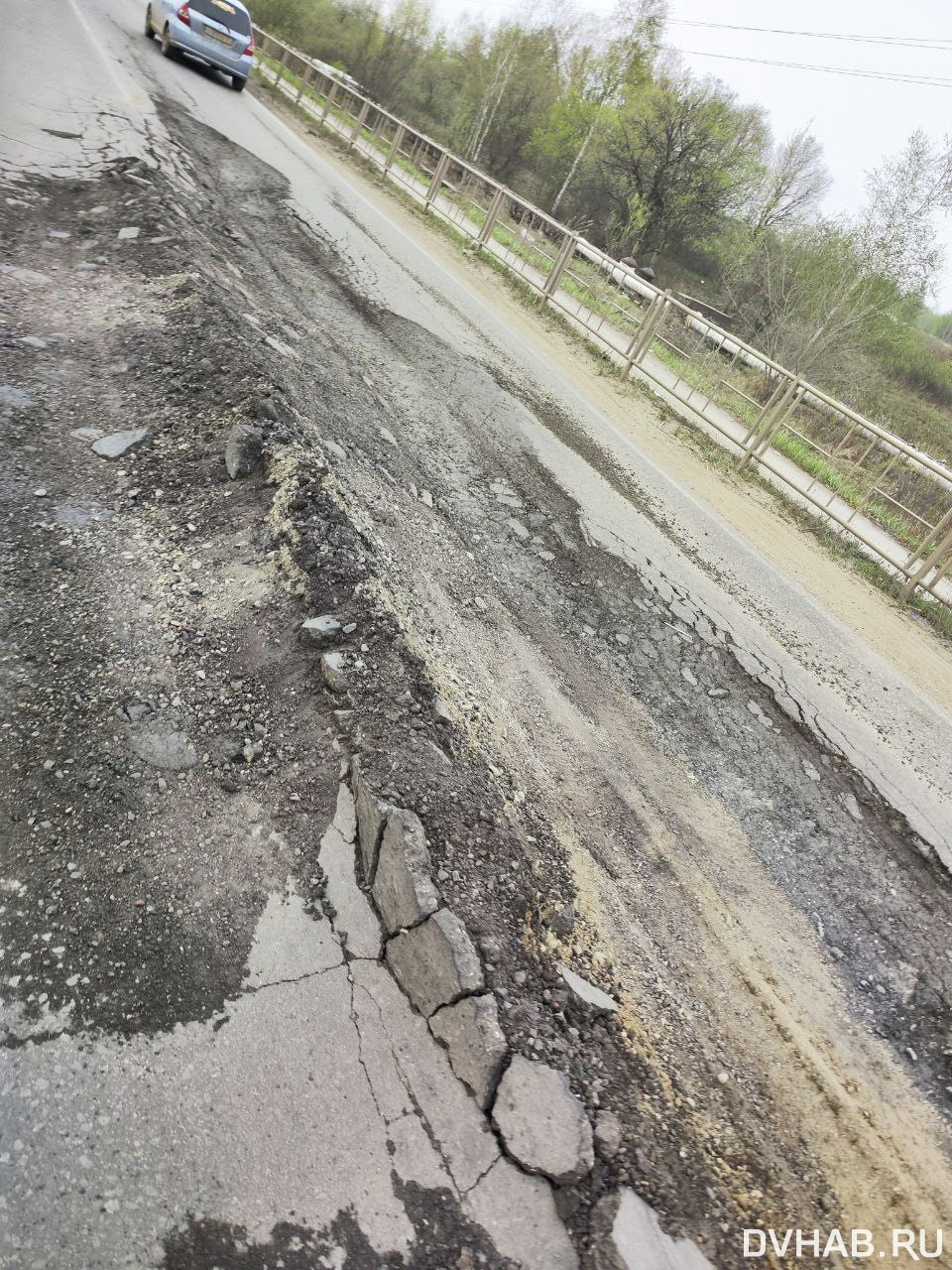 Пошла волной - в провале новой дороги обвинили большегрузы (ФОТО; ВИДЕО) —  Новости Хабаровска