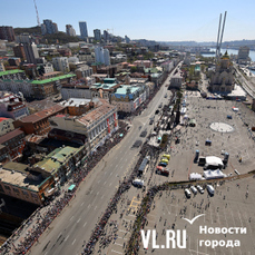 Центр Владивостока перекроют сегодня с 9:00 до 13:00 на время генеральной репетиции парада Победы