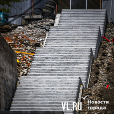 Озеленение и видовые площадки на лестнице у фуникулёра во Владивостоке планируют завершить до конца июня 