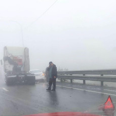 На объездной трассе Владивостока сегодня туман, ДТП и пробки