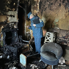 На пожаре в доме на Фадеева погиб мужчина